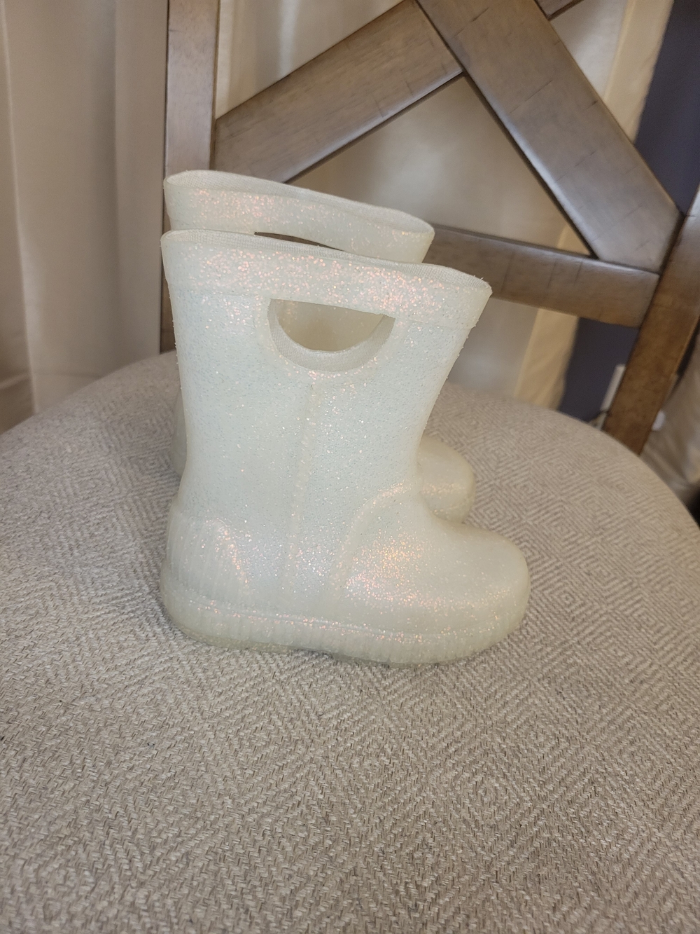 UGG Drizlita Glitter Rain Boots Toddler Kids Size 7c - Picture 2 of 7
